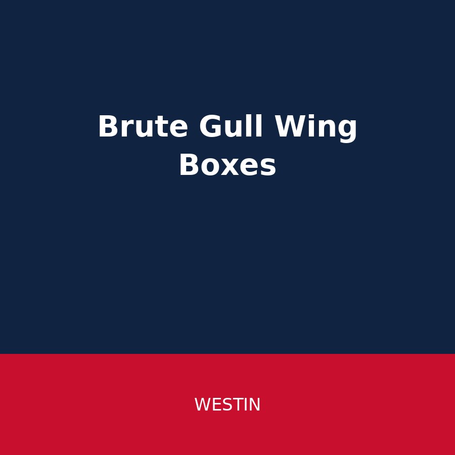 Westin Brute Gull Wing Crossover Boxes