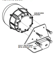 Whelen Howler Bracket - Ram SSV