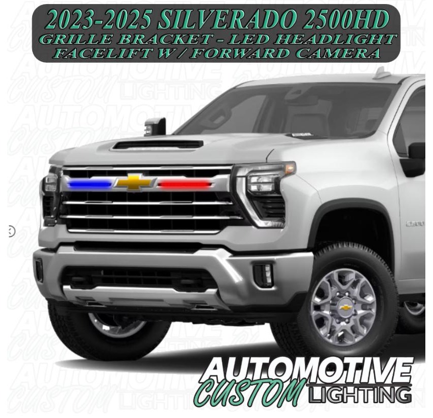 Automotive Custom Lighting Upper Grille Bracket - Silverado HD