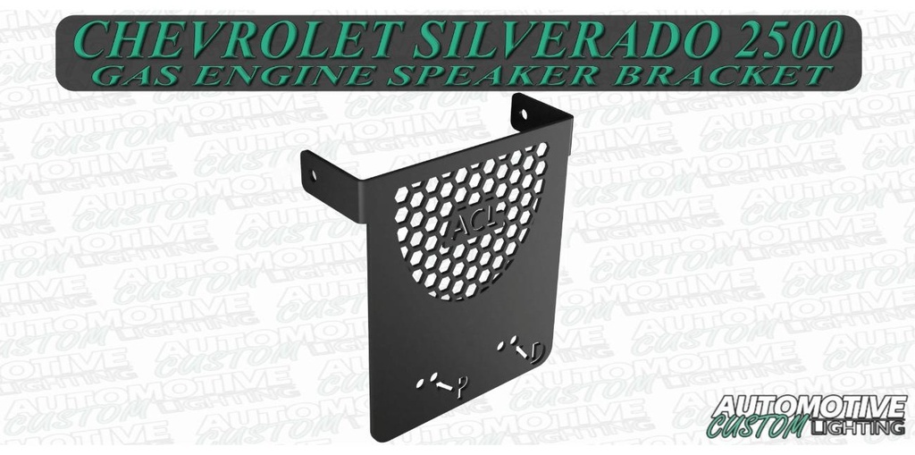 Automotive Custom Lighting Speaker Bracket - Silverado HD