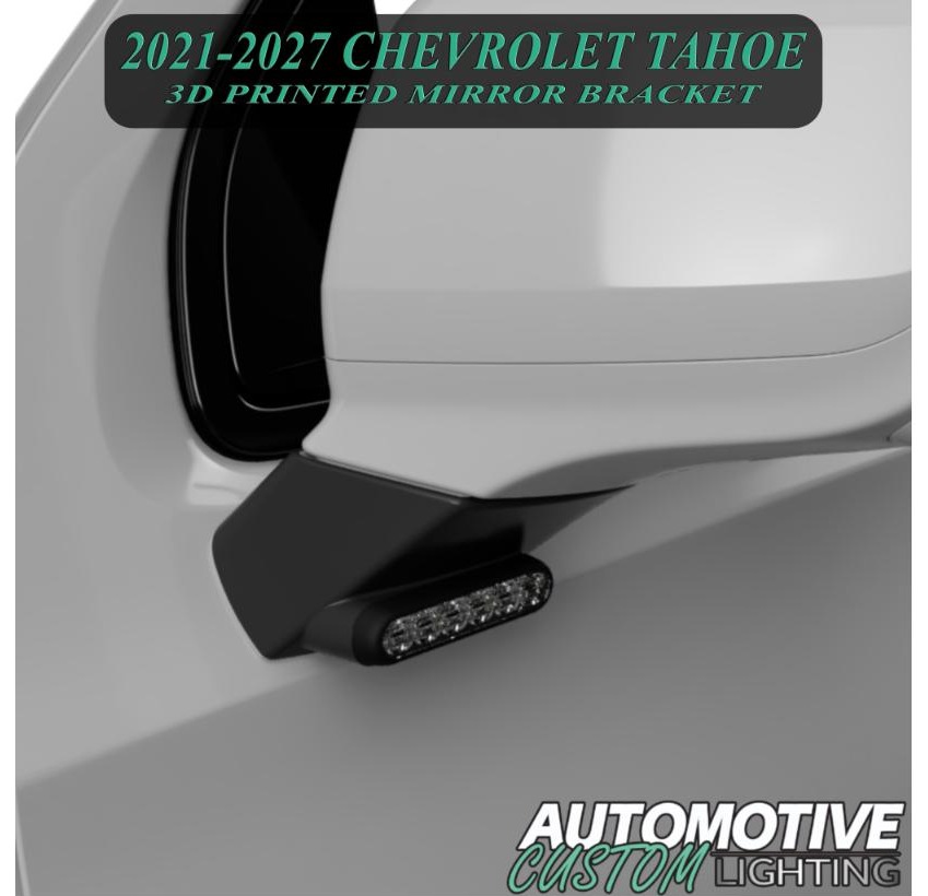 Automotive Custom Lighting Mirror Light Brackets - Tahoe