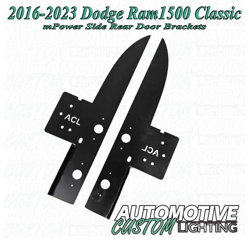 Automotive Custom Lighting mPower Side Rear Door Brackets - Ram 1500 Classic