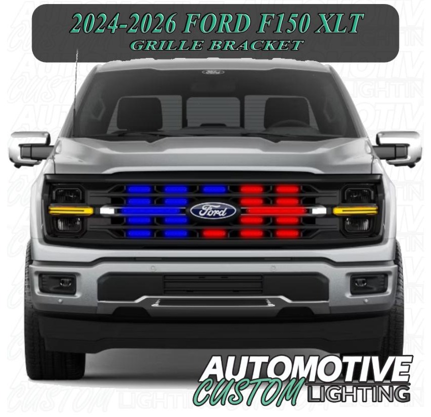 Automotive Custom Lighting XLT Grille Bracket - F-150 (2024-2026)