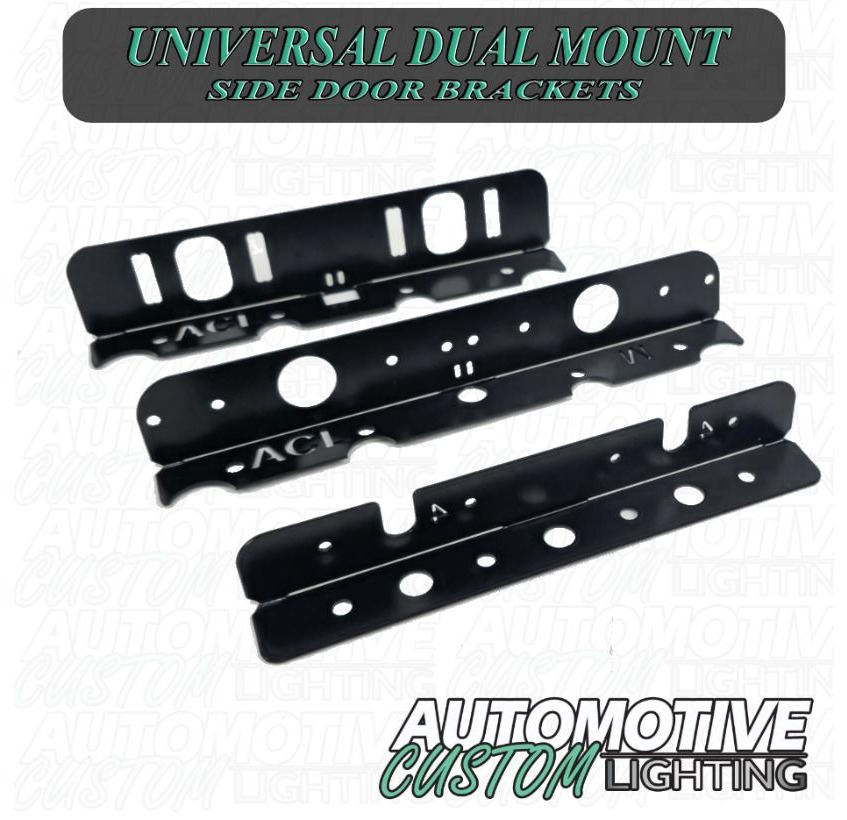 Automotive Custom Lighting Side Door Mount Brackets - Universal