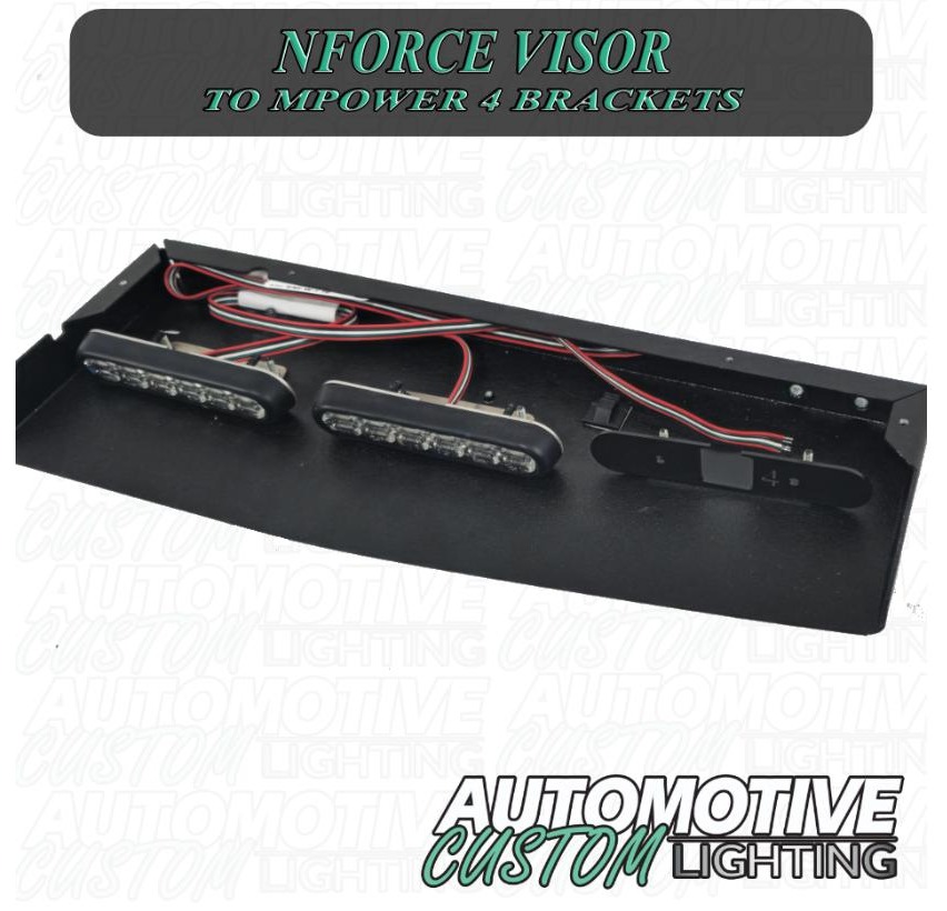 Automotive Custom Lighting nForce Visor Shroud Adapter Bracket - Universal