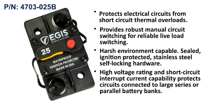 Egis 85 Series Surface Mount Circuit Breakers
