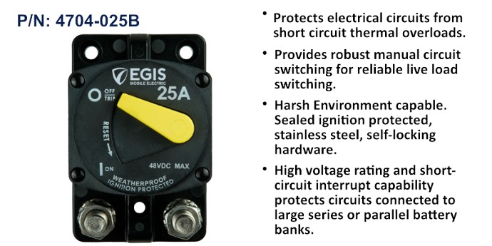 Egis 87 Series Surface Mount Circuit Breakers