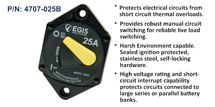 Egis 87 Series Panel Mount Circuit Breakers