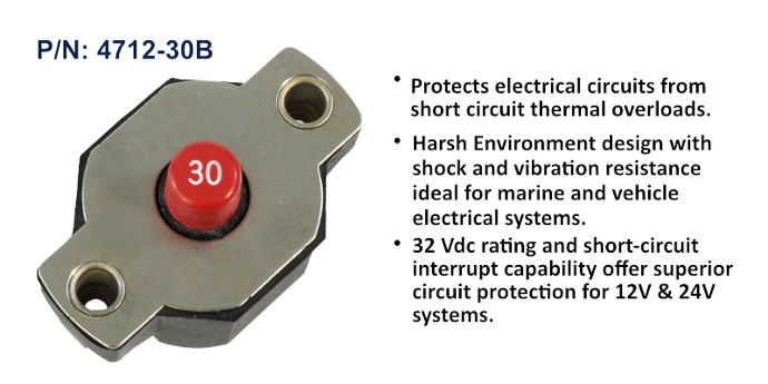 Egis Medium Duty Push Button Reset Circuit Breakers