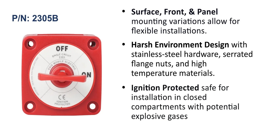 Egis Battery Disconnect Switches