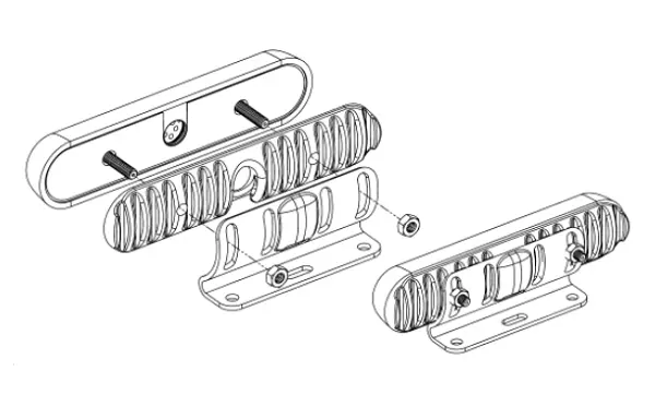 SoundOff Surface Mount Bracket 4" mPower Universal