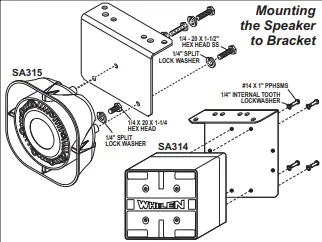Whelen Speaker Bracket - Universal