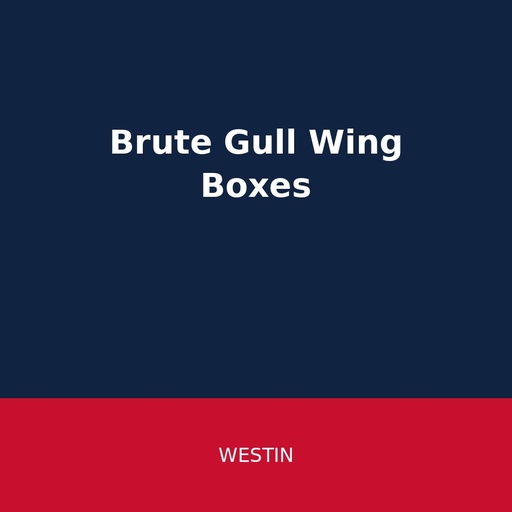 Westin Brute Gull Wing Crossover Boxes
