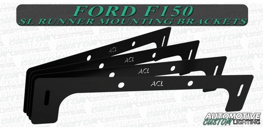 [ACL-FF150-SLBRKT] Automotive Custom Lighting SL Runner Mounting Brackets - F-150